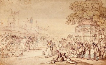 Captain Barclays Rally Match caricature Thomas Rowlandson Oil Paintings